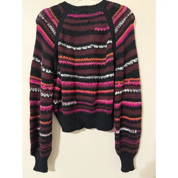 Mother The Bell-Sleeve Jumper Crop in Light Trails NWT Small $325 - Picture 5 of 11